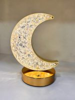 Ramazan LED Kristal Ay Lamba (USB Şarjlı, Işıklı)