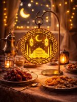 Hoşgeldin Ramazan LED Dekor Lambası (Askılı / Masa Üstü)