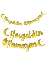 Nedi Oynar Yazı Hoşgeldin Ramazan Metalize Altın